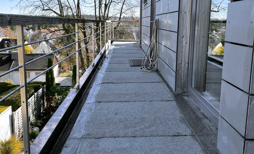 Dachterasse vorher
